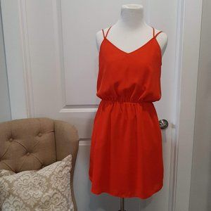 Banana Republic Burnt Orange Spring Dress